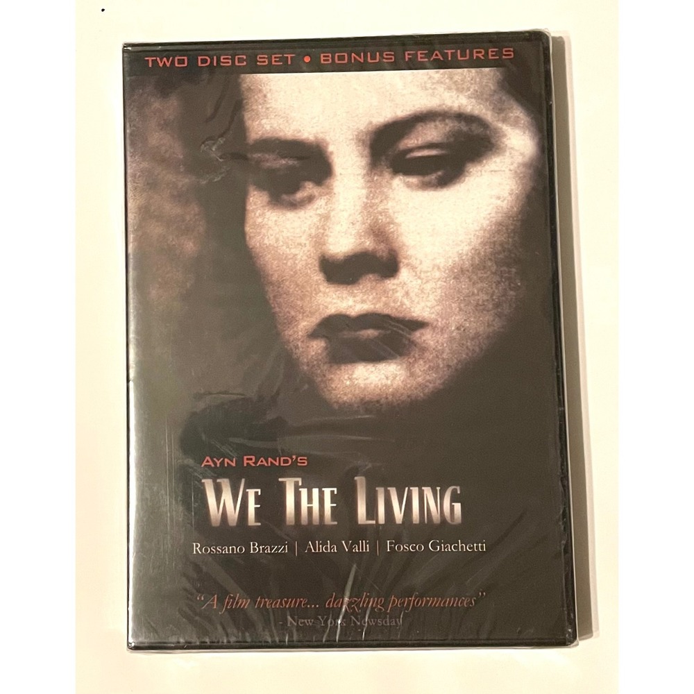 NEW Ayn Rand We The Living DVD Black White Two Disc Set Special Features